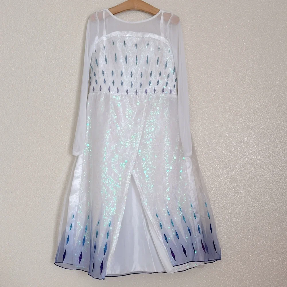 Authentic Disney Elsa Snow Queen Costume for Kids – Frozen 2 Size 7/8